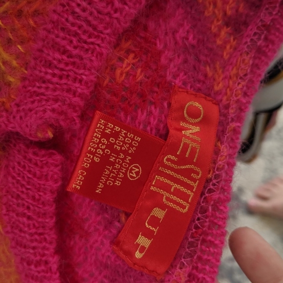 Vintage One Step Up Mohair Bright Zig Zag Sweater - Picture 10 of 10